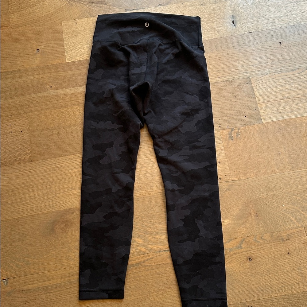 Lu Lu lemon Black Camouflage Leggings